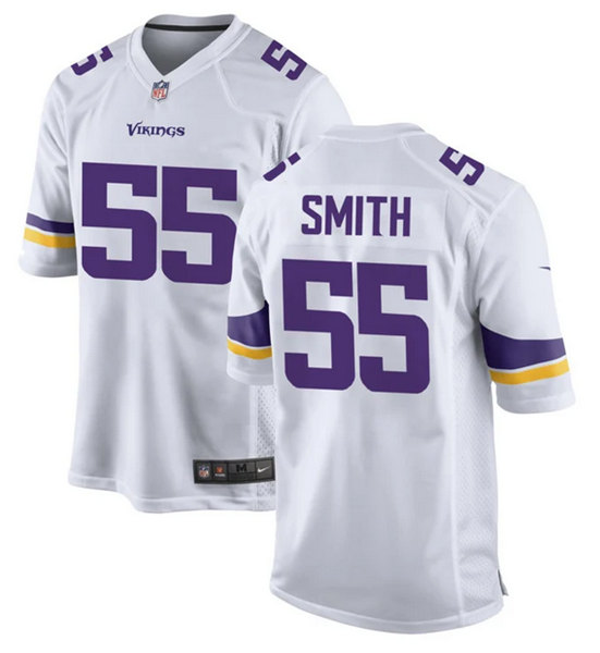 Men's White Minnesota Vikings #55 Za'Darius Smith Stitched Jersey